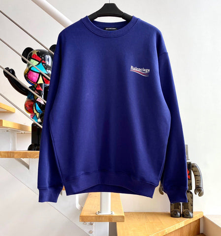 Crewneck Mini Logo Blue & Black