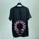 T-Shirt Doppio Logo Rosa