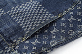 Jeans Jacket Blue Monogram & Squares