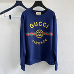 Crewneck Blue & Gold Logo