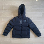 Down Jacket Black Mini Front Logo & Back Logo