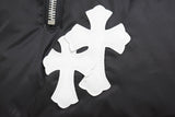 Down Jacket Black & White Cross Patch