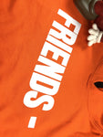 Hoodie Friends Orange White Logo