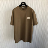 T-Shirt Mini Embroidered Logo Brown