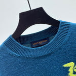 Sweater Blue & Fluo Logo