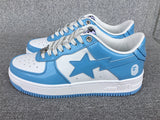 Sneakers White & Light Blue