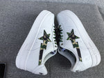 Sneakers White & Camo Logo