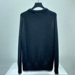 Maglione Nero Logo Atelier Frontale