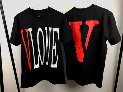 T-Shirt Red Logo Black and White