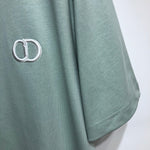 T-Shirt Mini Logo Ricamato Verde