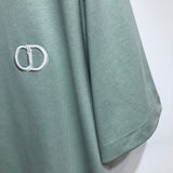 T-Shirt Mini Logo Ricamato Verde