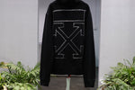 Hoodie Embroidered Black