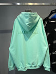 Hoodie Light Green & Embroidered Logos