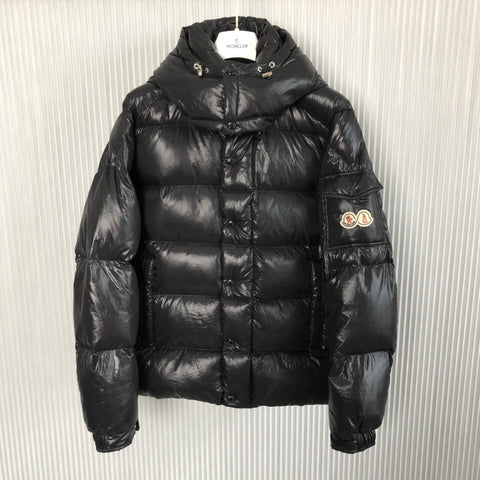 Down Jacket Black & Double Logo Arm