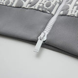 Zip-Up Crewneck Grey & Monogram